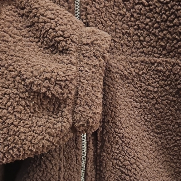 Cozy Plum Colored Sherpa Jacket - Picture 2 of 3